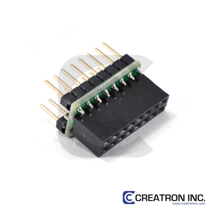 16 Pin Dual Row Receptacle Header Breakout 16 Pin Dual Row Receptacle Header Breakout